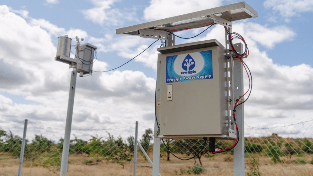 Weather station at Ambokili Farm